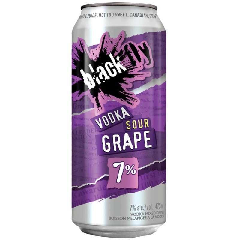 Black Fly Vodka Sour Grape